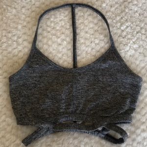 Free People Movement Gray Sports Bra